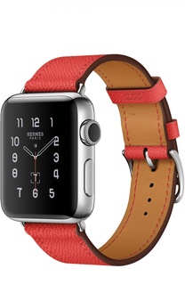 Apple Watch Hermès Series 2 38mm Stainless Steel Case с кожаным ремешком Simple Tour цвета Rose Jaipur Apple
