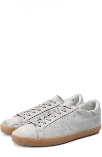 Кожаные кеды Superstar с перфорацией Golden Goose
