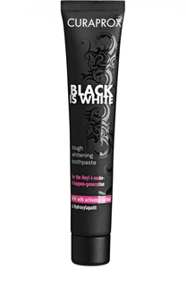 Black Is White Отбеливающая зубная паста со вкусом лайма Curaprox