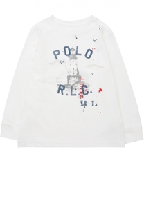 Хлопковый свитшот с принтом Polo Ralph Lauren