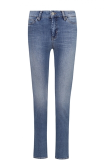 Укороченные джинсы-скинни с потертостями MiH Jeans