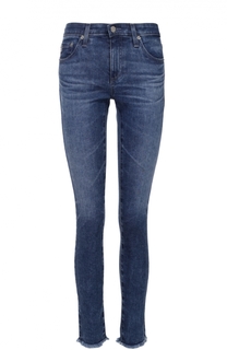 Укороченные джинсы-скинни с необработанным краем Ag