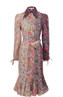 Приталенное платье-рубашка с поясом Olympia Le-Tan
