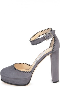 Замшевые туфли Daphine с ремешком на щиколотке Jimmy Choo