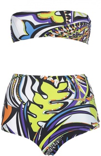 Раздельный купальник с высокими плавками Emilio Pucci