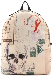 Текстильный рюкзак с принтом Alexander McQueen