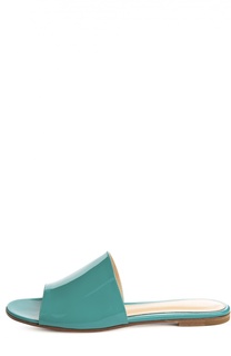 Лаковые шлепанцы 70xx на плоской подошве Gianvito Rossi