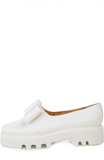 Кожаные лоферы Smoking с бантом Walter Steiger