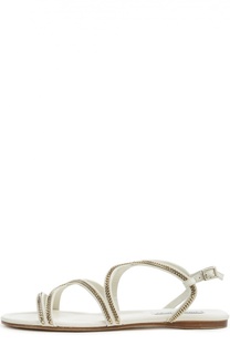 Кожаные сандалии Nickel с цепочками Jimmy Choo