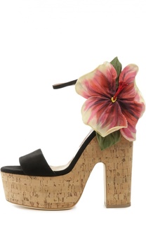 Босоножки Flower Kate на пробковой подошве Brian Atwood