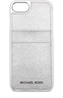 Чехол для iPhone 7 из металлизированной сафьяновой кожи MICHAEL Michael Kors