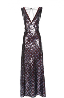 Приталенное платье с пайетками и открытой спиной Marc Jacobs