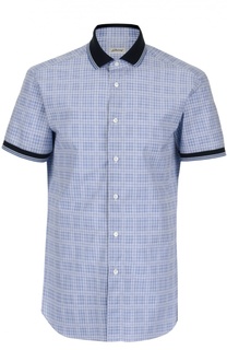 Рубашка в клетку с коротким рукавом Brioni