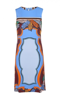 Мини-платье прямого кроя с цветочным принтом Emilio Pucci
