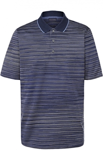 Хлопковое поло в контрастную полоску Paul&Shark Paul&Shark