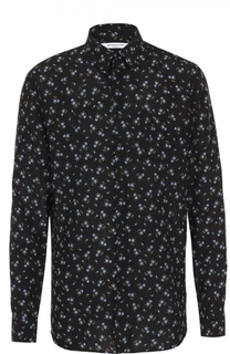 Шелковая рубашка с цветочным узором Givenchy