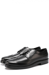 Кожаные дерби с брогированием Tod’s Tods