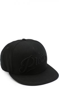 Хлопковая бейсболка с вышивкой Philipp Plein