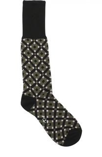 Хлопковые носки с геометрическим принтом Marni