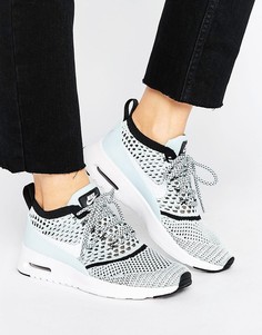 Голубые кроссовки с вязаной отделкой Nike Air Max Thea Ultra - Синий