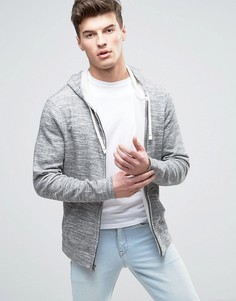 Серое меланжевое худи на молнии Abercrombie &amp; Fitch - Серый