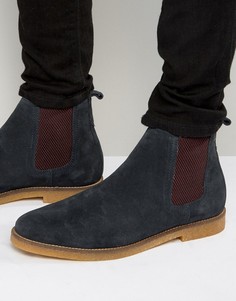 Замшевые ботинки челси Base London Ferdinand - Темно-синий