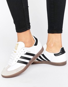 Черно-белые кроссовки adidas Originals Samba Og - Белый