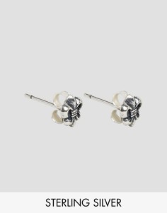 Серебряные серьги Reclaimed Vintage - Серебряный