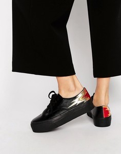 Кроссовки на шнуровке ASOS DREAMY Flame - Черный