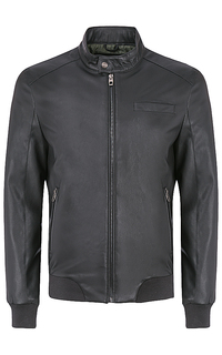Куртка из экокожи с отделкой трикотажем Urban Fashion for men