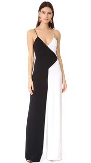 Двухцветный широкий комбинезон Cushnie et Ochs
