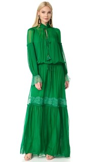 Макси-платье с длинными рукавами Roberto Cavalli