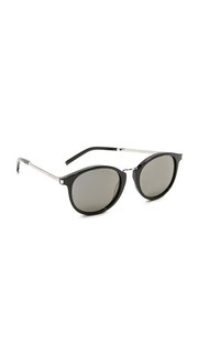 Солнцезащитные очки SL 130 с комбинированными минеральными линзами Saint Laurent