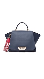 Мягкая сумка Eartha с ручкой сверху и цветочным рисунком на ремешке ZAC Zac Posen