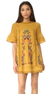 Викторианское мини-платье Perfectly с вышивкой Free People