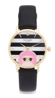 Часы Novelty с кожаным ремешком Kate Spade New York