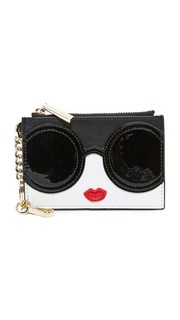 Кошелек для монет на молнии с изображением лица Stacey Alice + Olivia