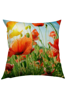 Фотоподушка "Яркие маки" Сирень