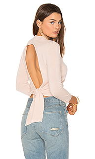 Tie back crop sweater - Autumn Cashmere