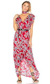 Etched floral wrap dress - Splendid