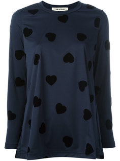 толстовка с принтом сердец Comme Des Garçons