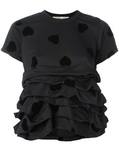 футболка с принтом сердец Comme Des Garçons