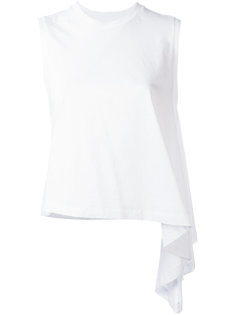 асимметричный топ с драпировками Mm6 Maison Margiela