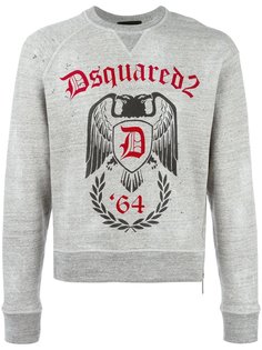 толстовка с принтом орла и логотипа Dsquared2