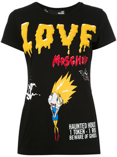 футболка Terrified Cartoon Love Moschino