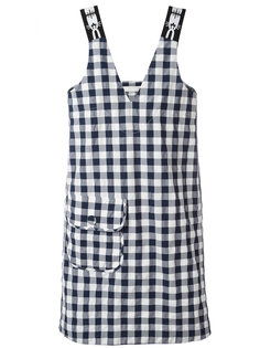платье-шифт Gingham Peter Jensen
