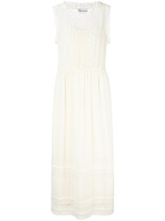 длинное платье с кружевной отделкой Red Valentino