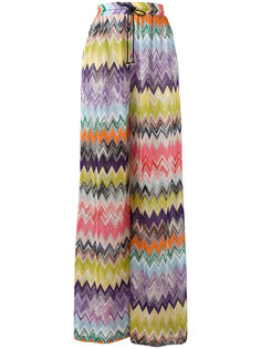 расклешенные брюки с зигзагообразным узором Missoni