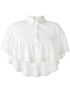 укороченная блузка с вышивкой Red Valentino