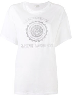 футболка с принтом College Saint Laurent